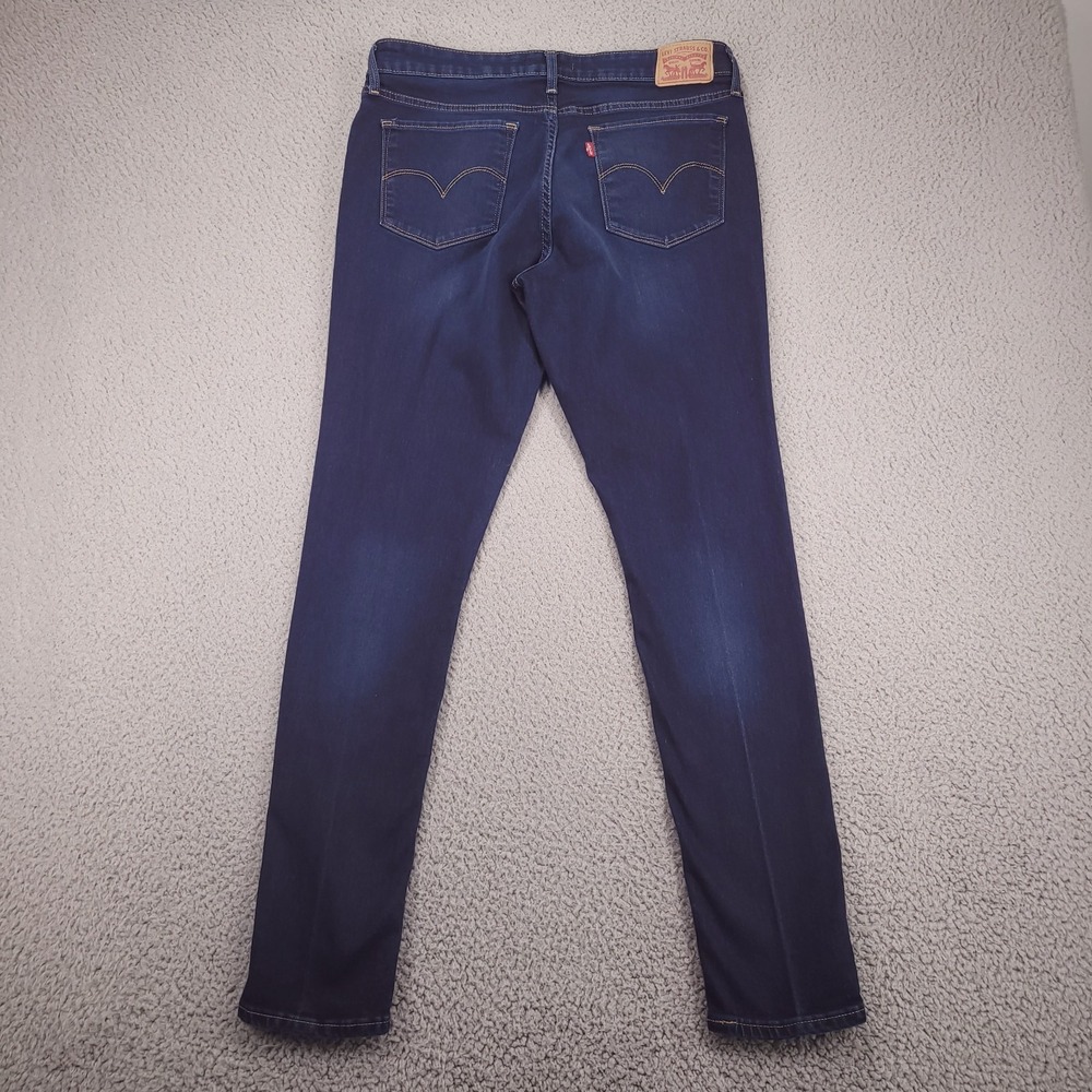 LEVIS 711 Jeans Womens Size 31 Skinny Leg Mid Rise Dark Wash Stretch Denim 31x30